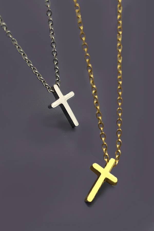 Elegant Non-Tarnish Cross Necklace