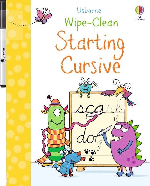 Wipe-Clean Starting Cursive: Usborne