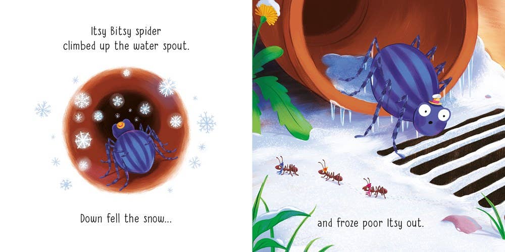 Itsy Bitsy Spider board book : Usborne