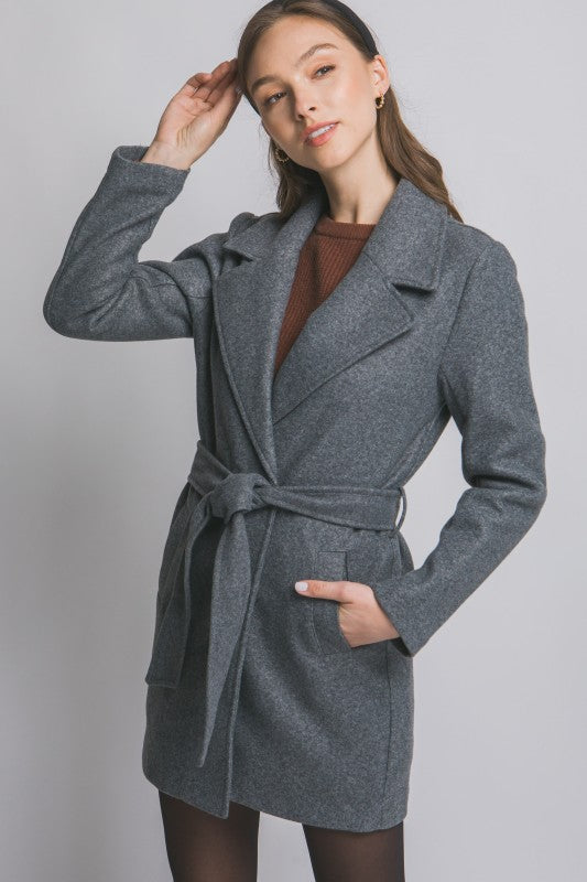 Belted Wrap Coat
