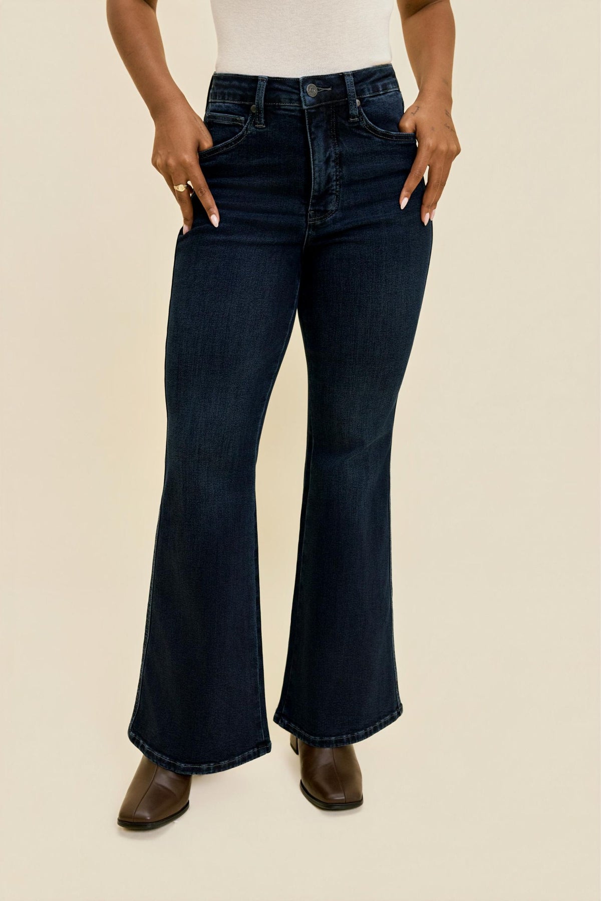 Judy Blue Petite Tummy Control Charlotte Flare Jeans