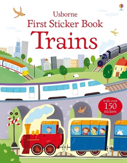 First Sticker Book Trains : Usborne
