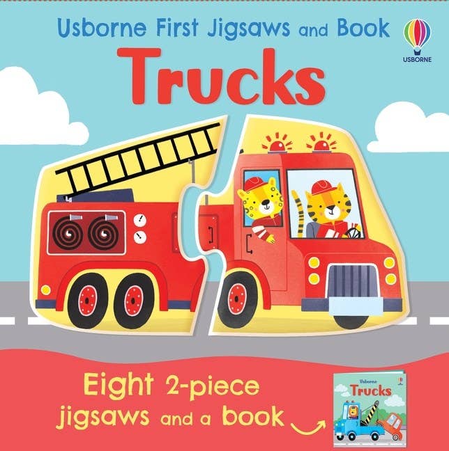 Usborne First Jigsaws and Book: Trucks:Abigail Wheatley