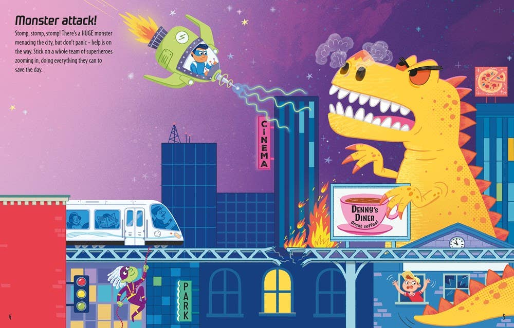 First Sticker Book Superheroes : Usborne