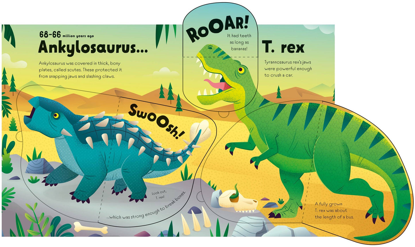 Great Big Dinosaurs board book w/big flaps: Usborne