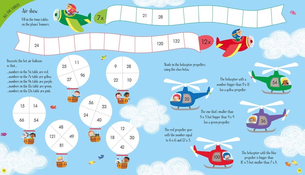 Times Tables Activity Book : Usborne