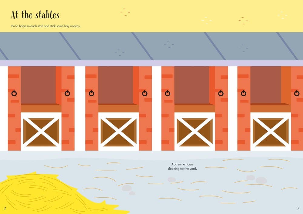 Little First Stickers Horses And Ponies : Usborne