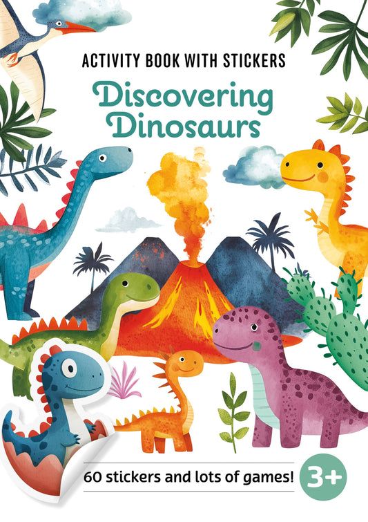 Activity Book with Stickers: Discovering Dinosaurs