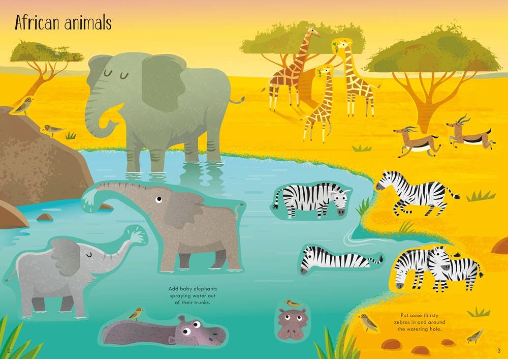 Little First Stickers Animals : Usborne
