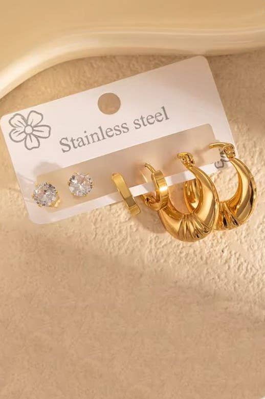 Basic Classic Trio Earrings