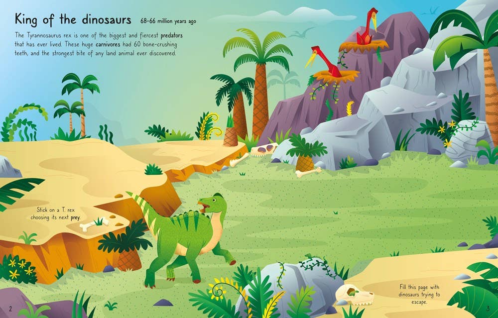 First Sticker Book T. Rex : Usborne