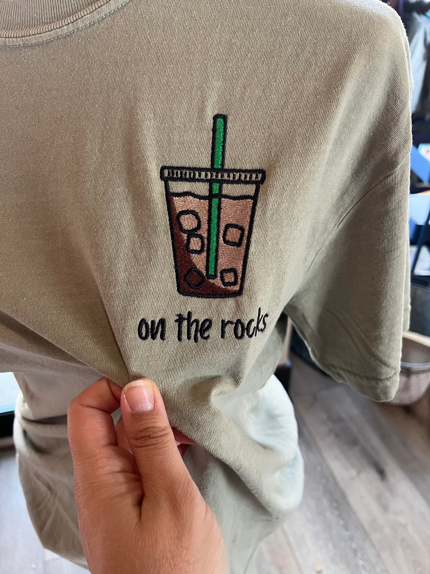 On the Rocks Embroidered Tee