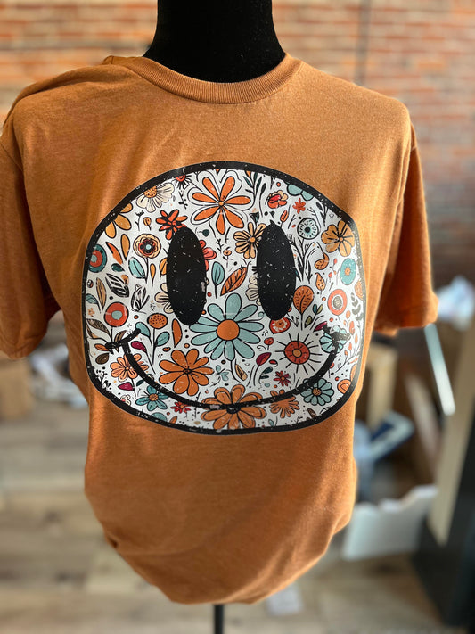 Boho Floral Smile Tee