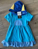 Blue Dog Sister Hooded Dress