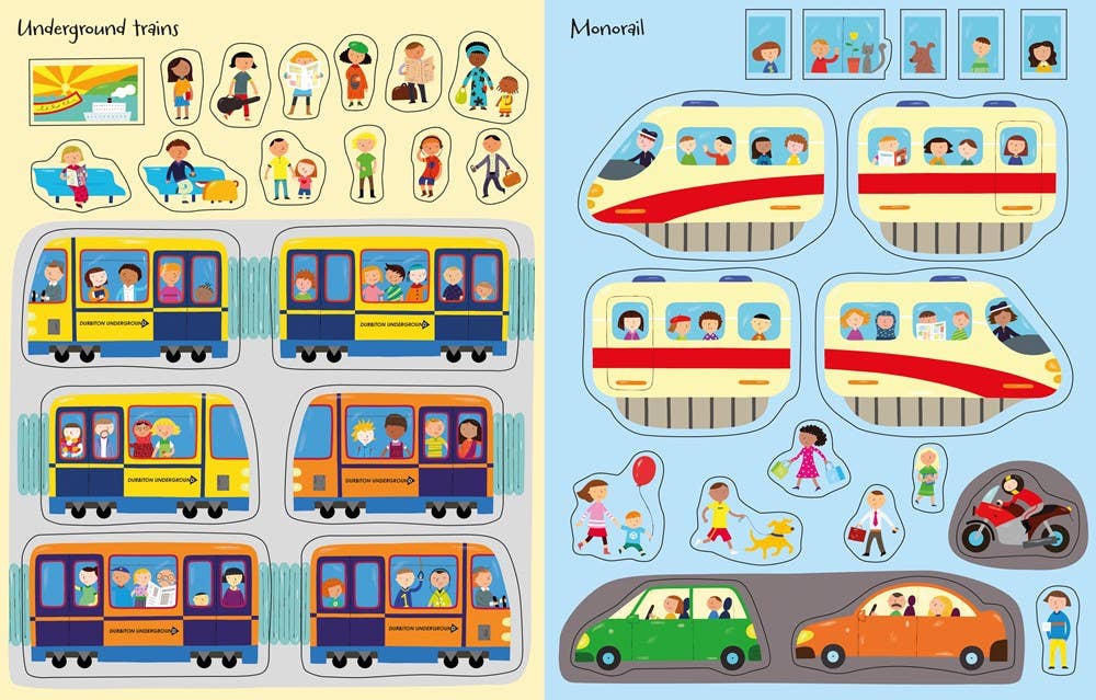 First Sticker Book Trains : Usborne