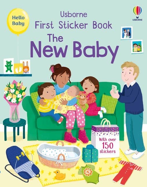 First Sticker Book The New Baby : Usborne