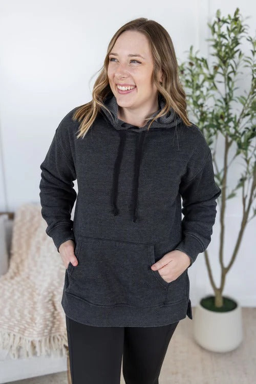 Vintage Wash Hoodie--Charcoal