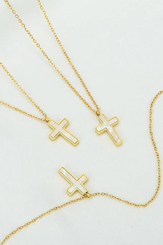 Livee Gold Cross Necklace