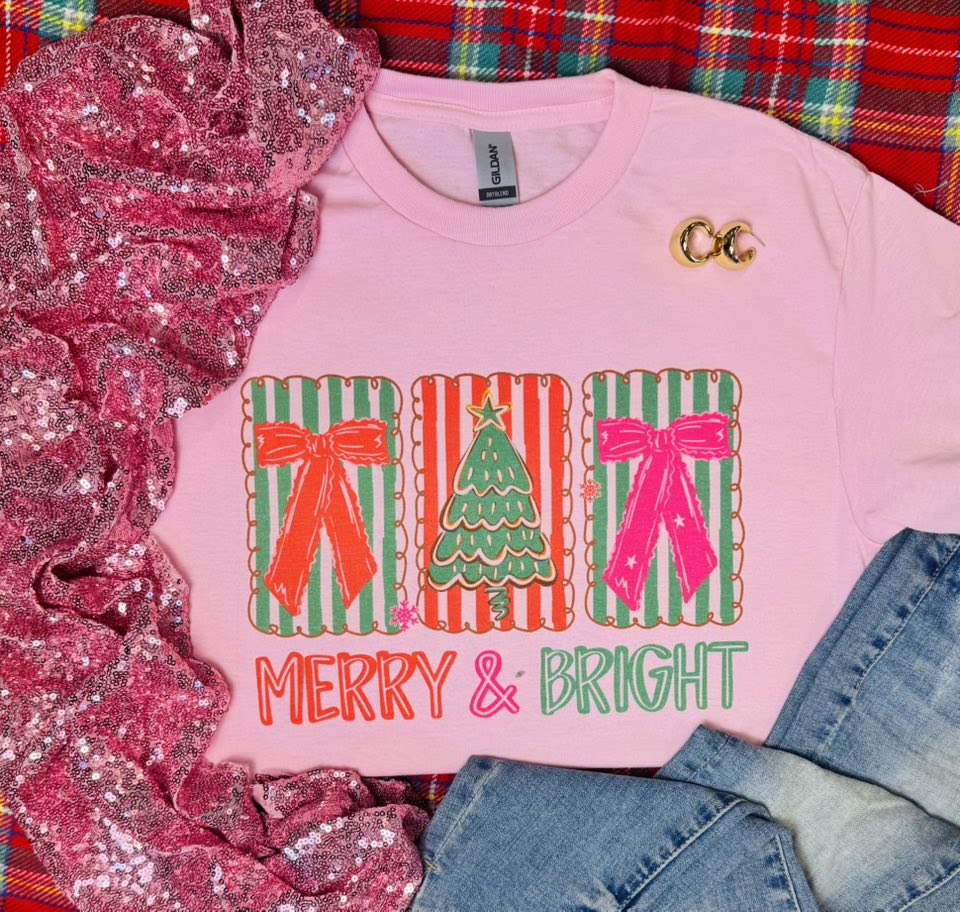 Merry Bright Coquette Baby Pink Tee