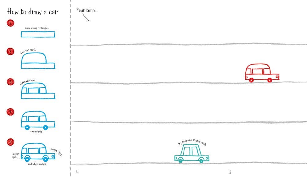 Step-By-Step Drawing Book : Usborne