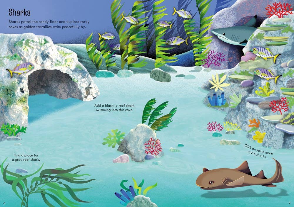 Little First Stickers Aquarium : Usborne
