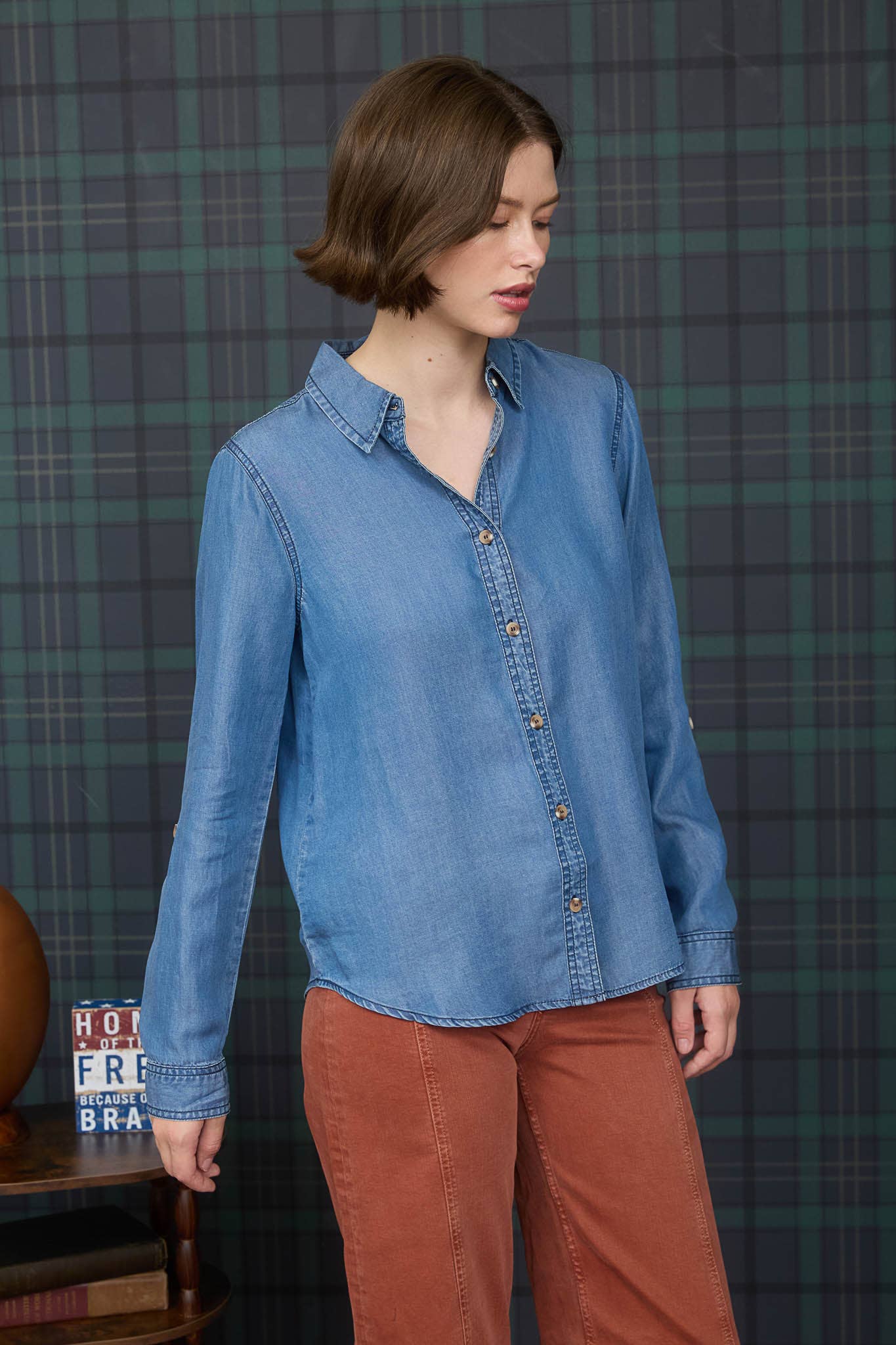 Everyday Essential Chambray Button Down