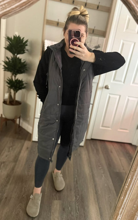 Black Zuri Everything Puffer Vest