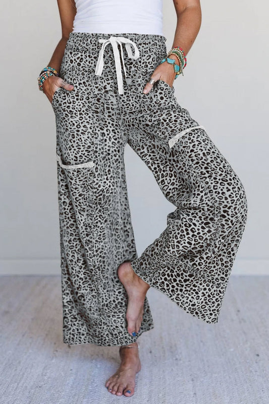 Taking Strides Black Leopard Pants