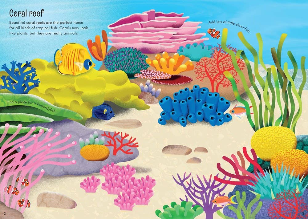 Little First Stickers Aquarium : Usborne
