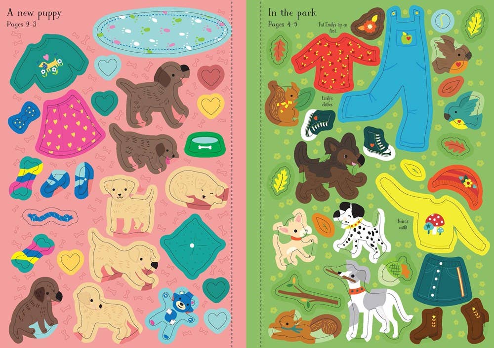 Little Sticker Dolly Dressing Puppies : Usborne
