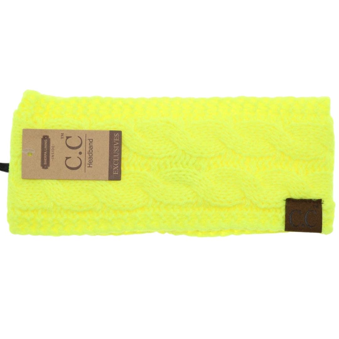 Solid Cable Knit CC Women's Fashion Headband (multiple colors)