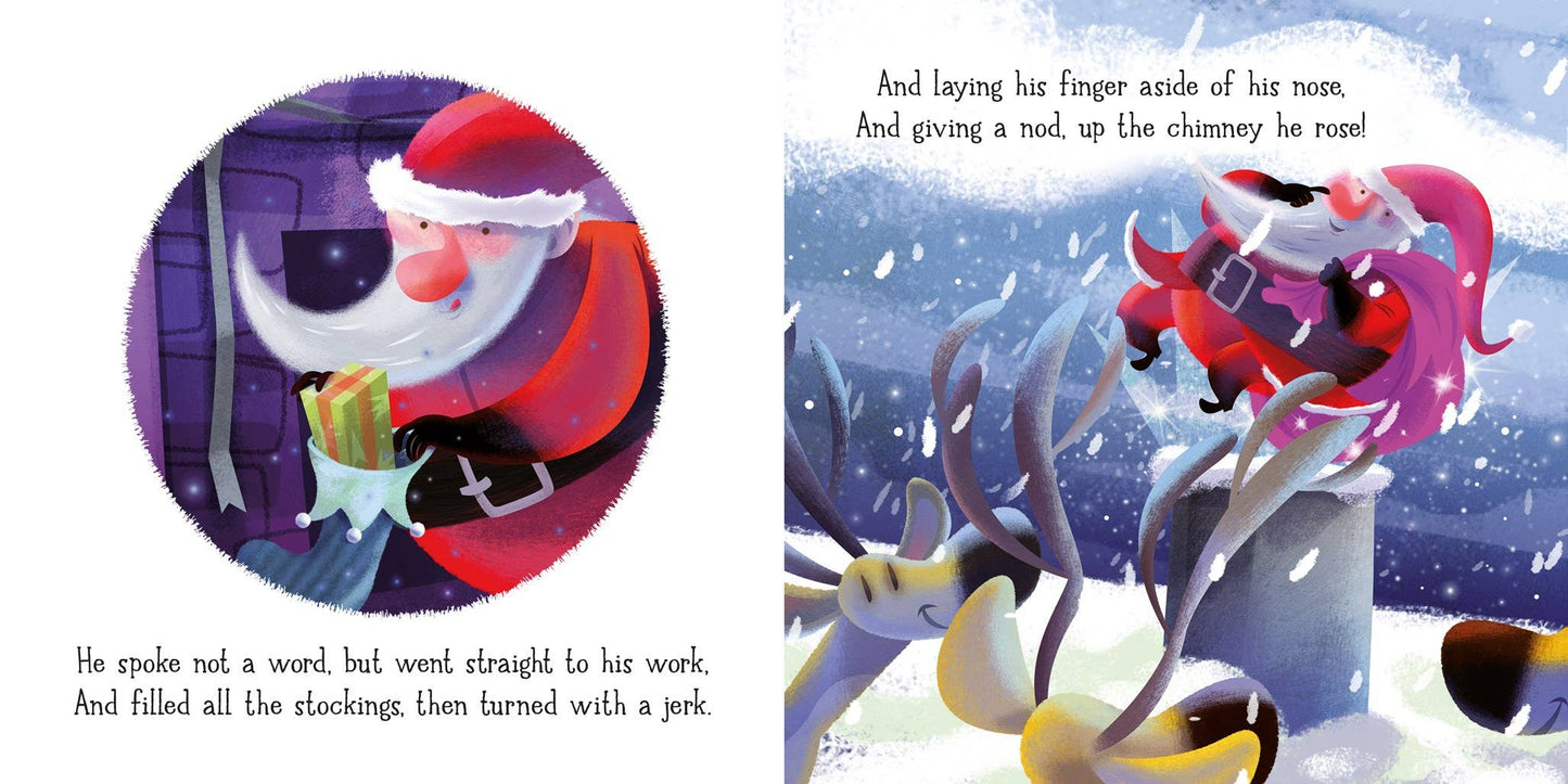 'Twas the Night Before Christmas board book : Usborne