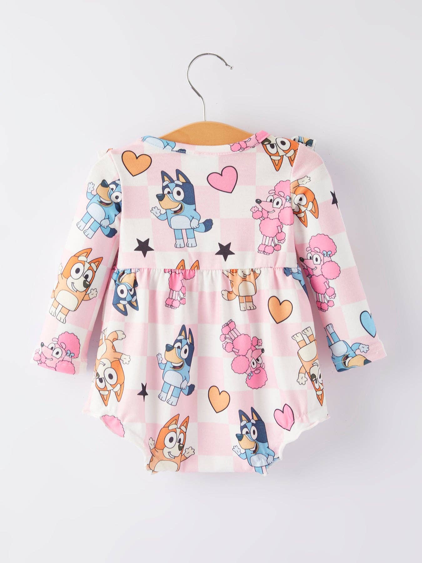 Baby Girls Dog Sis Print Romper