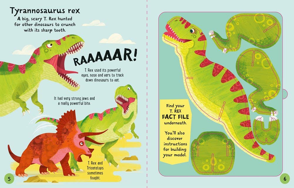 Slot-Together Dinosaurs: Usborne