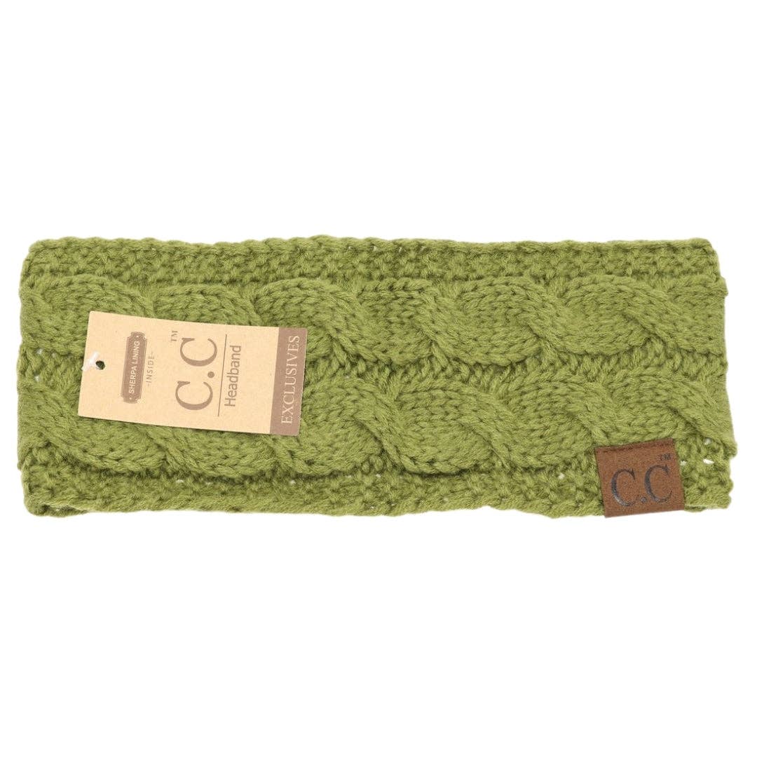Solid Cable Knit CC Women's Fashion Headband (multiple colors)