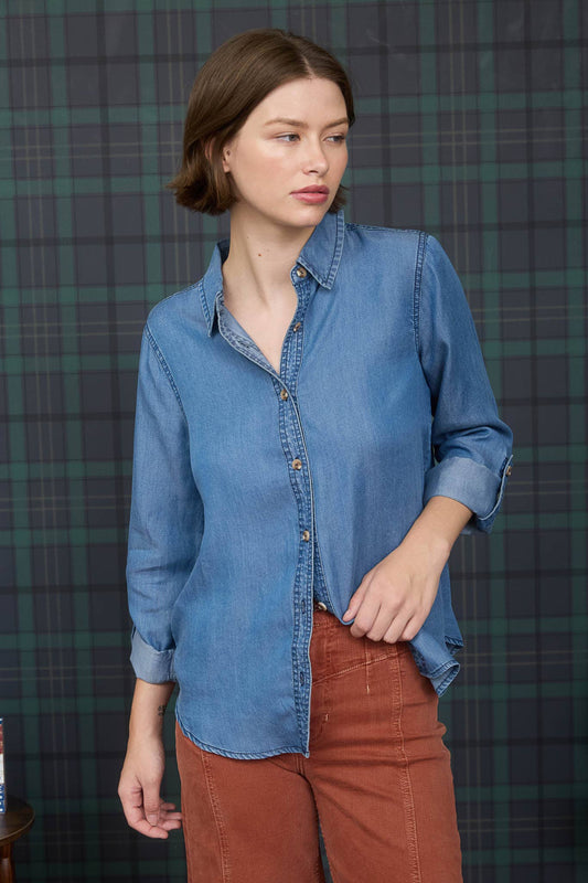 Everyday Essential Chambray Button Down