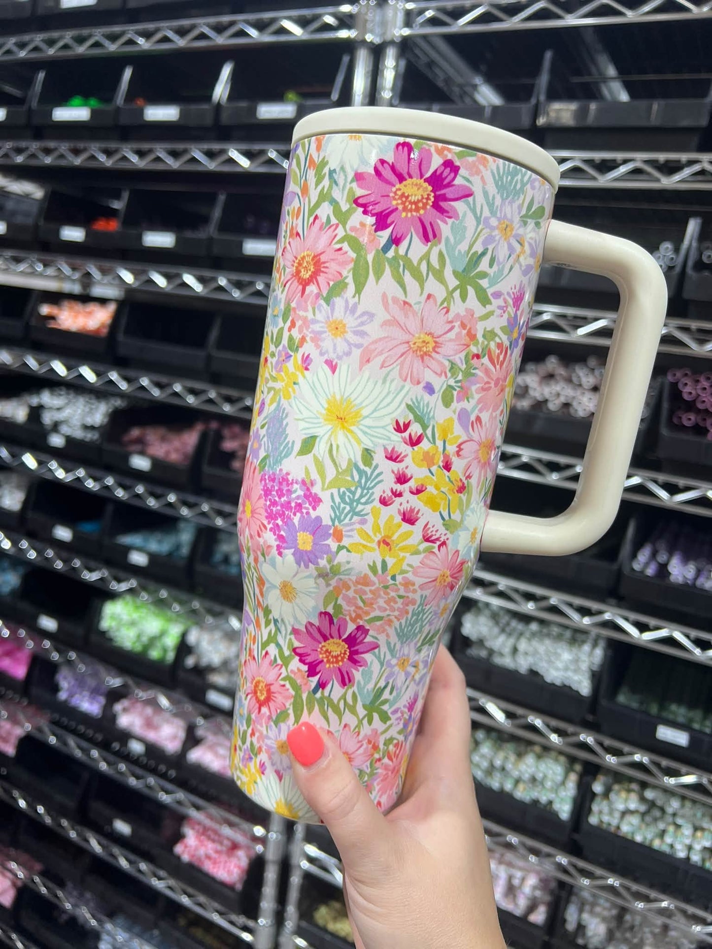 Neon Floral 40oz Tumbler