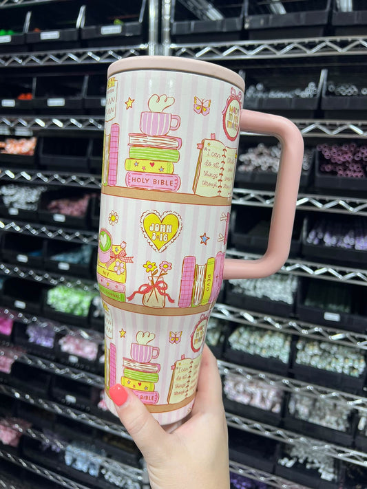 Bible Bookshelves 40oz Tumbler