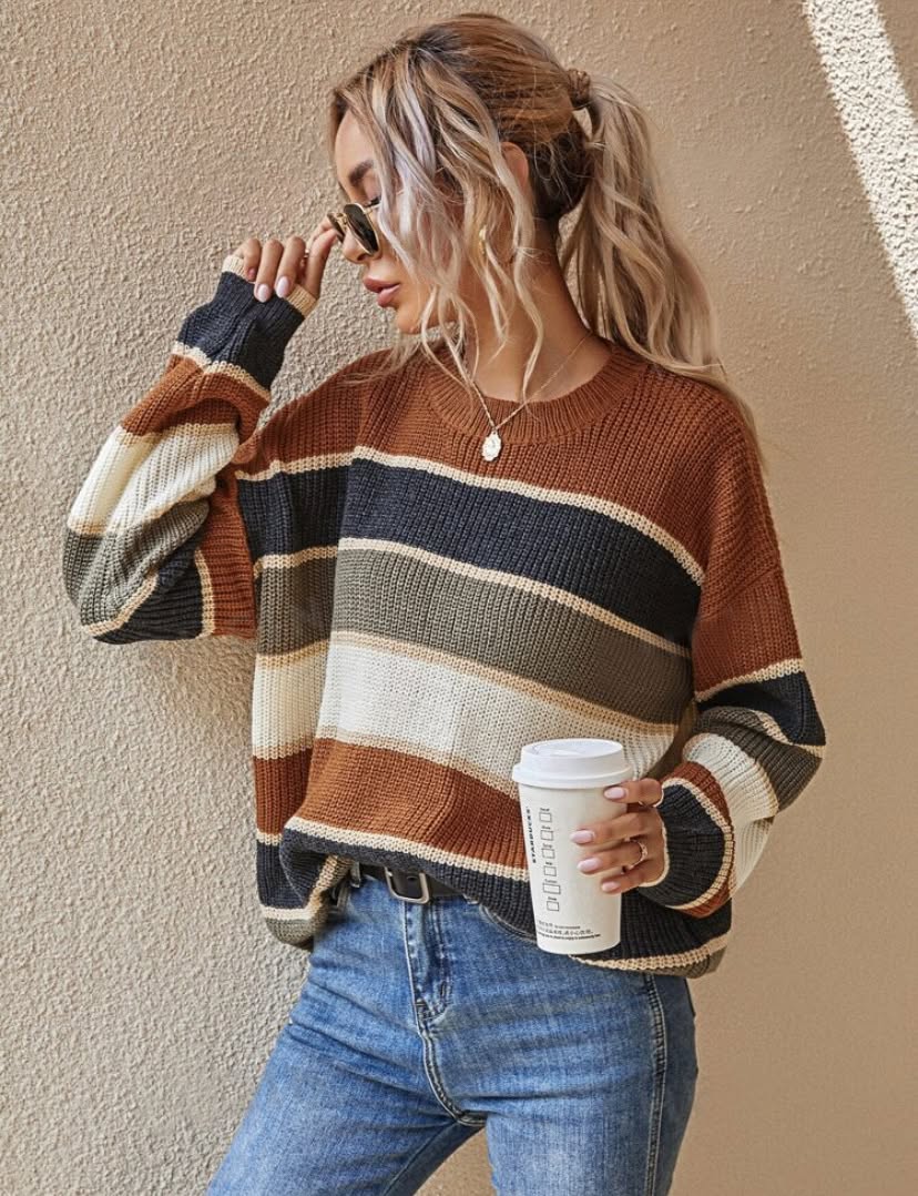 Rust Autumn Breeze Sweater