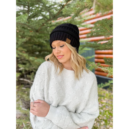 Classic Fuzzy Lined CC Beanie (Multiple Colors)