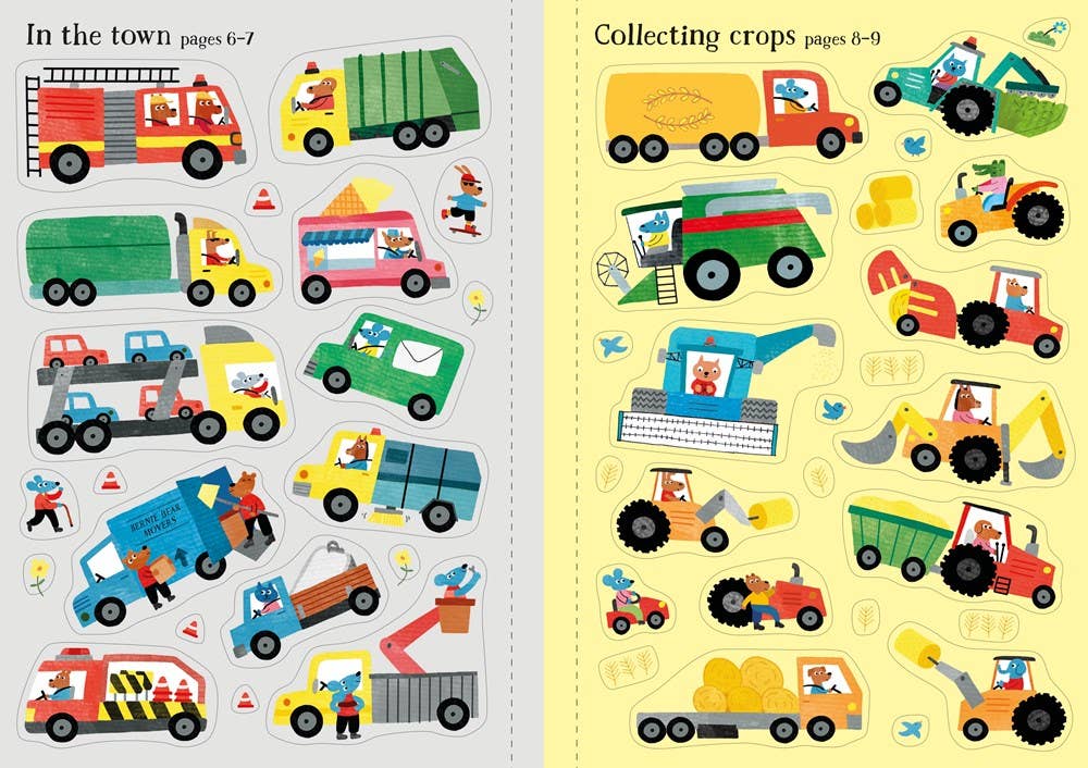 Little First Stickers Tractors And Trucks : Usborne
