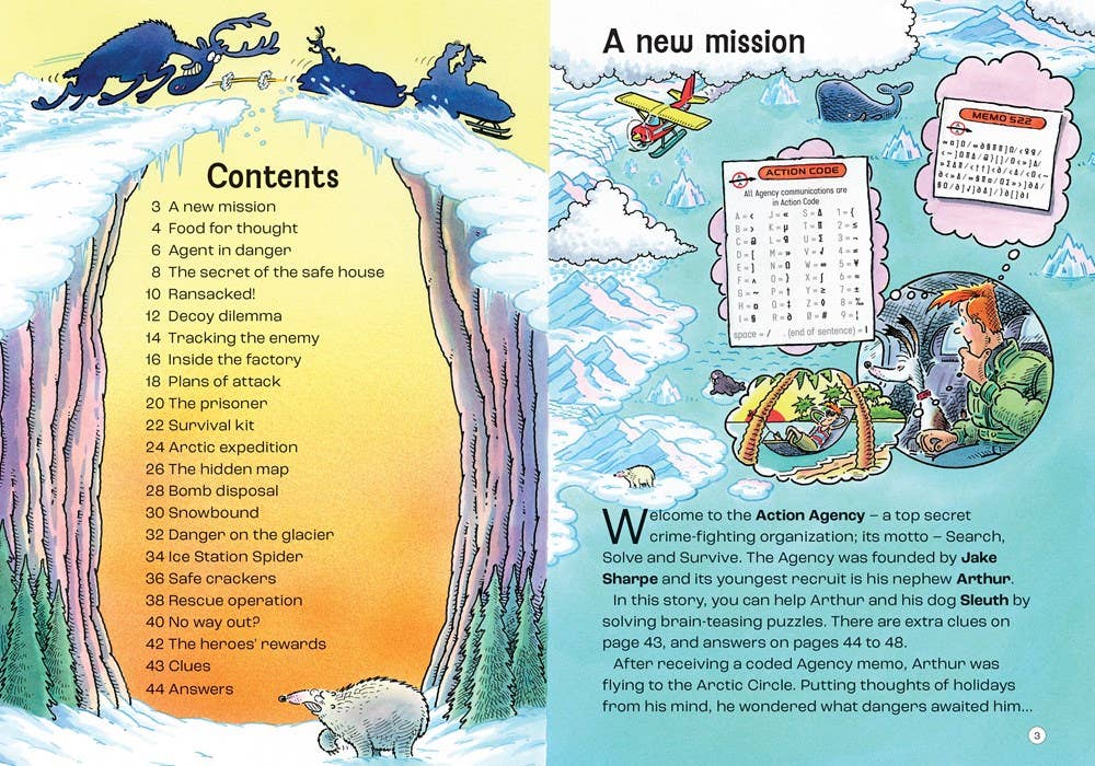Puzzle Advenutres: Agent Arthur's Arctic Adventure : Usborne