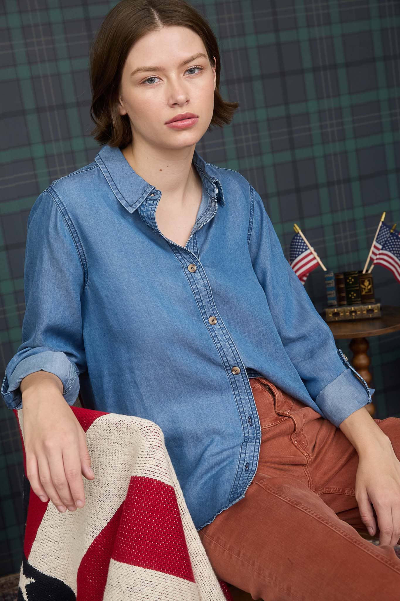 Everyday Essential Chambray Button Down