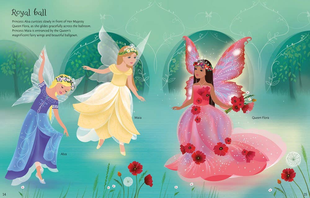 Sticker Dolly Dressing Fairy Princesses : Usborne