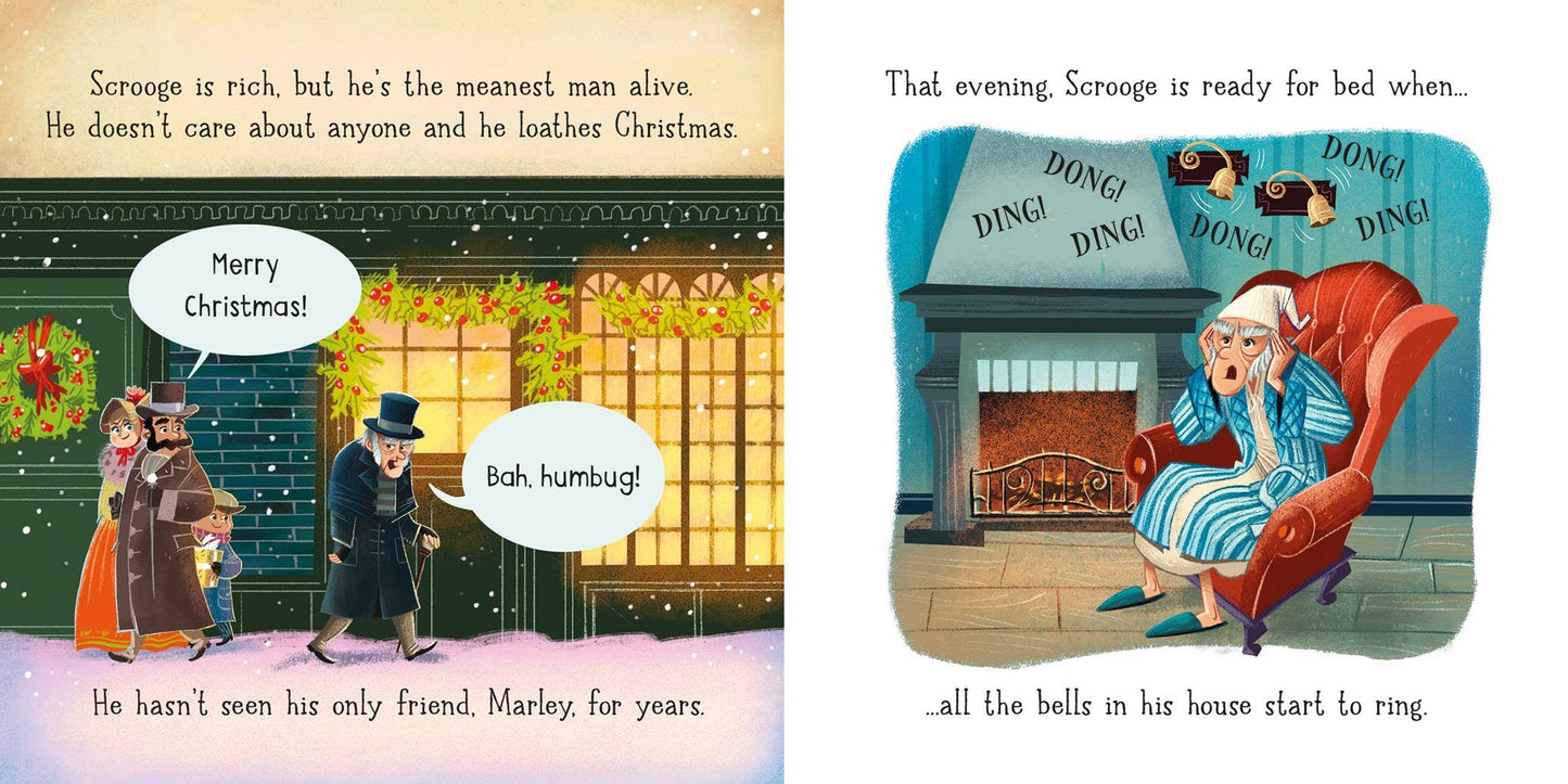 A Christmas Carol board book: Usborne