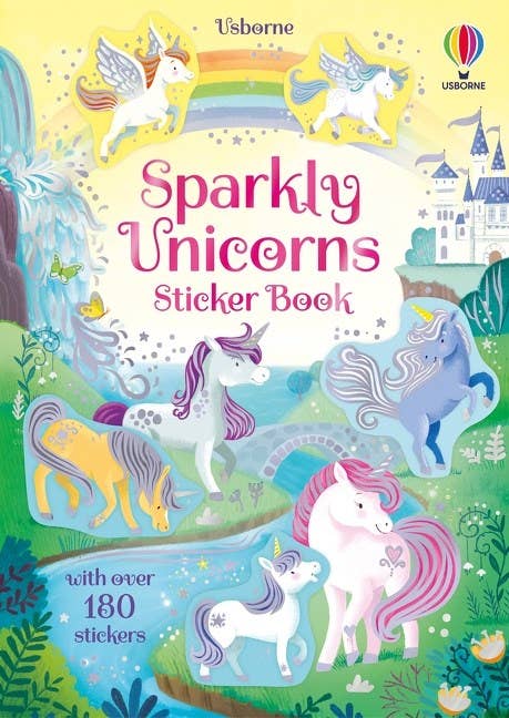 Sparkly Unicorns Sticker Book : Usborne