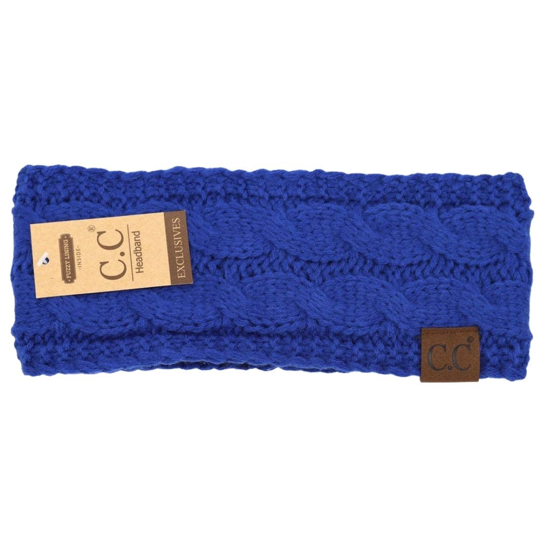 Solid Cable Knit CC Women's Fashion Headband (multiple colors)