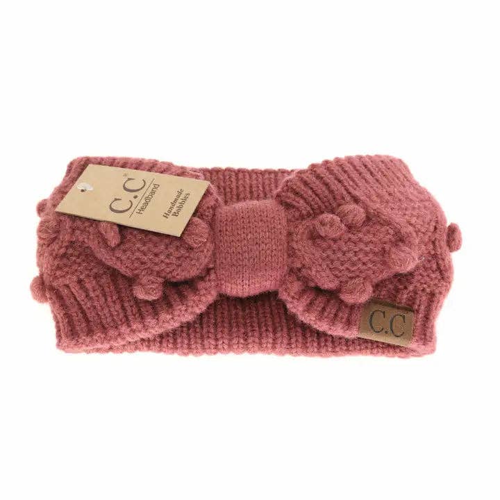 Bobble Knit C.C Head Wrap (9 COLORS)