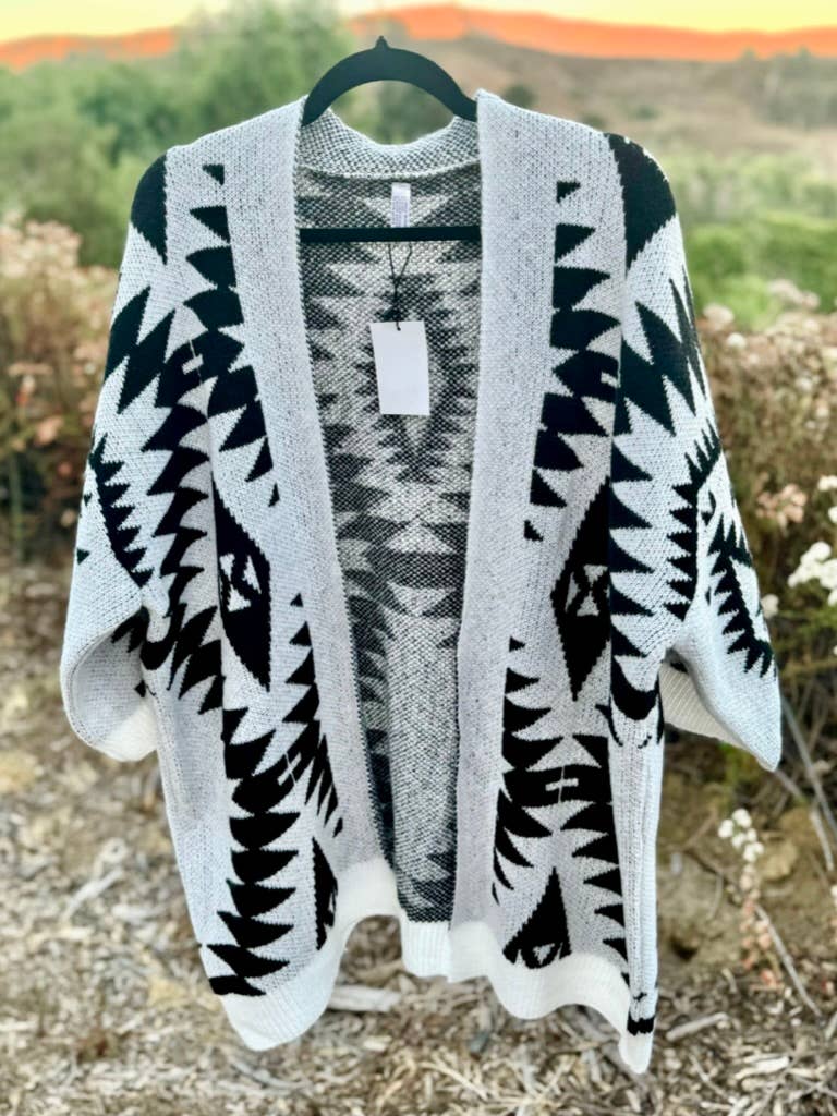 Naomi Wilde | Aztec Styled Cardigan with Large Arms