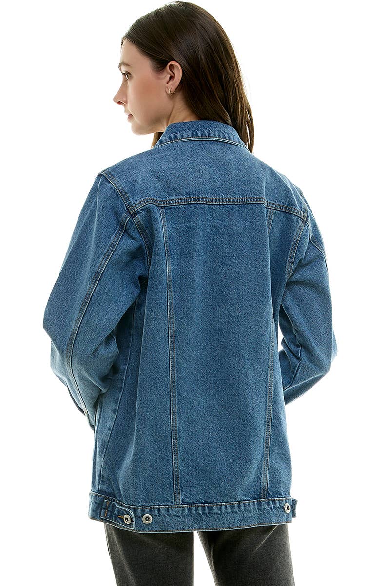 Boyfriend Relaxed Fit Denim Jacket